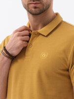 Men's plain polo shirt S1374 - yellow