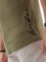 Men's printed t-shirt S1387 - olive