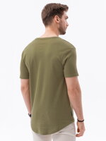 Men's printed t-shirt S1387 - olive