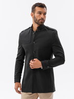 Men's mid-season coat C269 - black