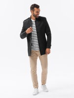 Men's mid-season coat C269 - black
