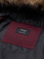 Men's winter jacket - V6 dark red C554