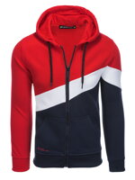 Men's hooded sweatshirt - red V2 B1419