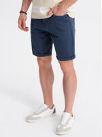 Men's casual shorts W303 - blue