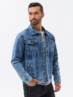 Men's mid-season jeans jacket C525 - indigo
