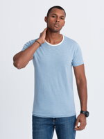 Men's plain t-shirt S1385 - light blue