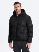 Men's winter jacket C529 - black