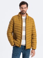 Men's mid-season quilted jacket C528 - mustard