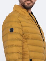 Men's mid-season quilted jacket C528 - mustard