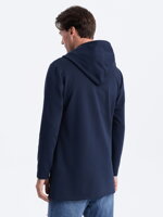 Men's hoodie with zipper b668 HUGO - navy