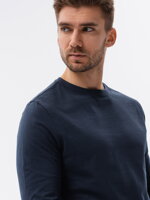 Men's plain longsleeve L138 - navy