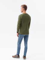 Men's plain longsleeve L137 - olive