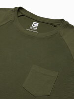 Men's plain longsleeve L137 - olive