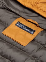 Men's mid-season quilted jacket C372 - mustard