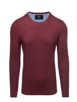 Men's sweater E177 - dark red