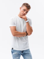Men's printed t-shirt - white S1682