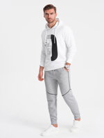 Men's sweatpants - grey V5 OM-PASK-22FW-001
