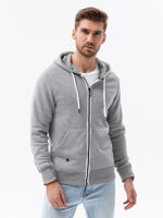 Men's zip-up sweatshirt B977 - yellow