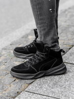 Men's winter shoes trappers T380 - black