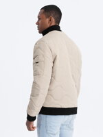 Men's mid-season quilted jacket C515 - beige