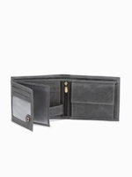 Men's leather wallet A092 - black