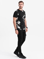 Men's Tie-Dye t-shirt - black S1626