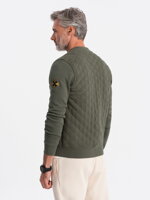 Men's zip-up sweatshirt - V3 olive B1422