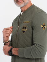 Men's zip-up sweatshirt - V3 olive B1422