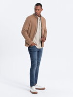 Men's zip-up sweatshirt B1071 - brown
