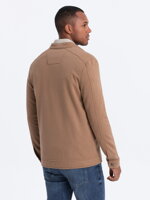 Men's zip-up sweatshirt B1071 - brown