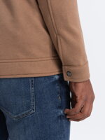 Men's zip-up sweatshirt B1071 - brown