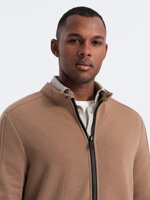 Men's zip-up sweatshirt B1071 - brown