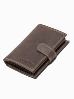 Men's leather wallet A091 - brown