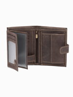 Men's leather wallet A091 - brown