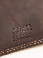 Men's leather wallet A091 - brown