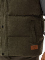 Men's quilted vest - dark olive V57