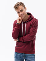 Men's hooded sweatshirt B979 - dark red