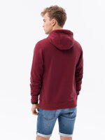 Men's hooded sweatshirt B979 - dark red