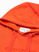 Men's printed hoodie B1351 - orange