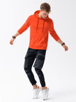 Men's printed hoodie B1351 - orange