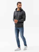 Men's hooded sweatshirt B1313 - dark grey