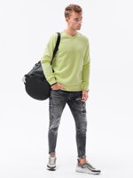 Men's plain sweatshirt B978 - lime