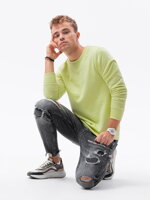 Men's plain sweatshirt B978 - lime