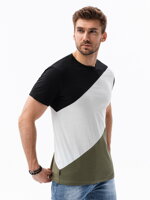 Men's t-shirt - black/olive S1627