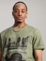 Men's printed T-shirt JACKALSS E S1818 - khaki