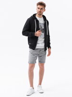 Men's zip-up sweatshirt B1145 - black