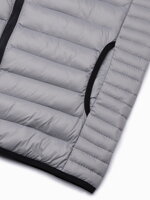 Men's quilted vest V53 - grey