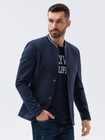 Pánske elegantné sako M84 - tmavomodré