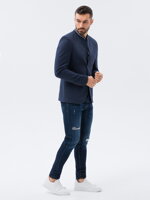 Pánske elegantné sako M84 - tmavomodré