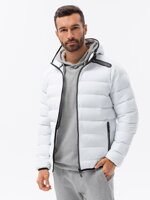 Men's Autumn quilted jacket C451 - white
